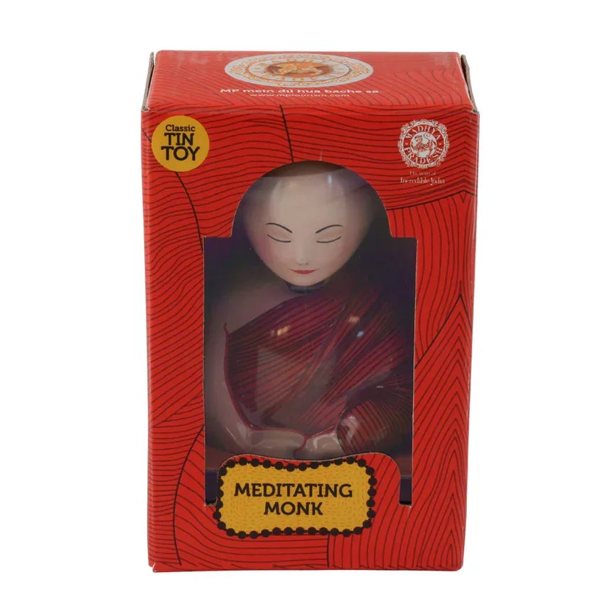 Praying Monk Tin Bobble-Head - Antique & Hire