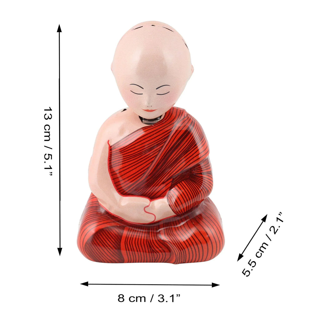 Praying Monk Tin Bobble-Head - Antique & Hire