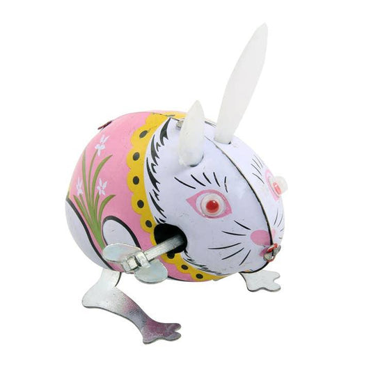 Tin Wind-Up Rabbit Pink - Antique & Hire