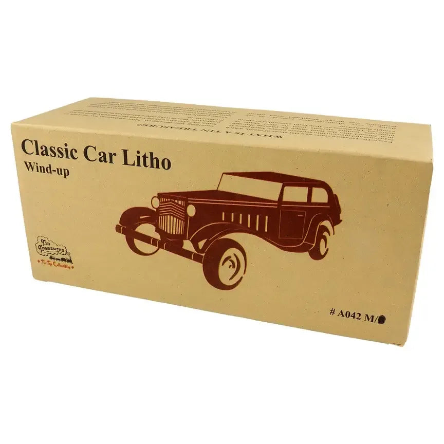 Retro Lithographed Tin Car - Antique & Hire