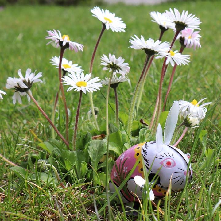 Tin Wind-Up Rabbit Pink - Antique & Hire