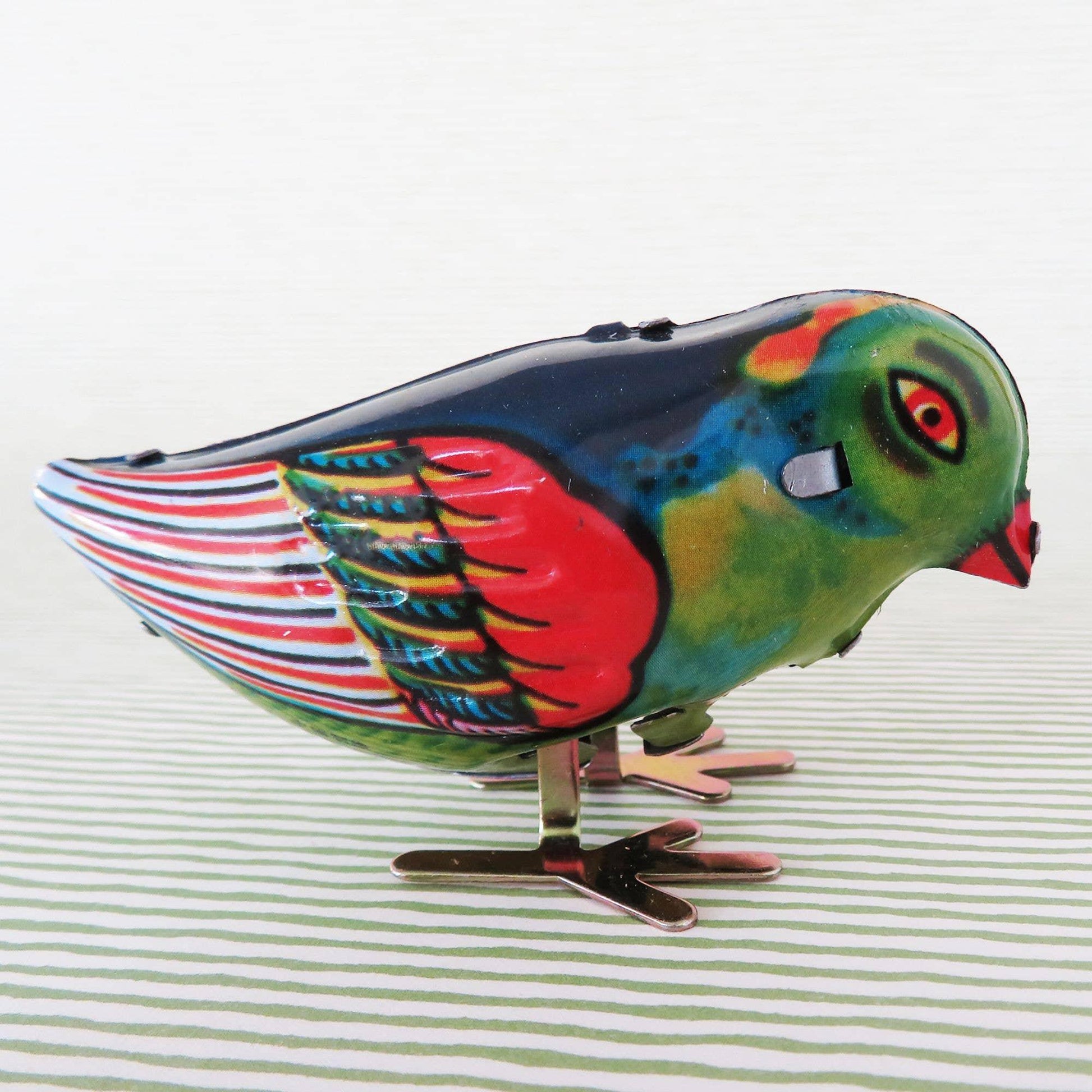 Colourful Tin Pecking Bird - Antique & Hire