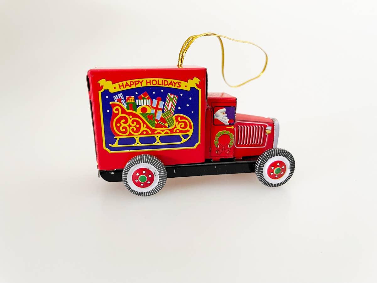 Red Vintage Truck Ornament - Antique & Hire