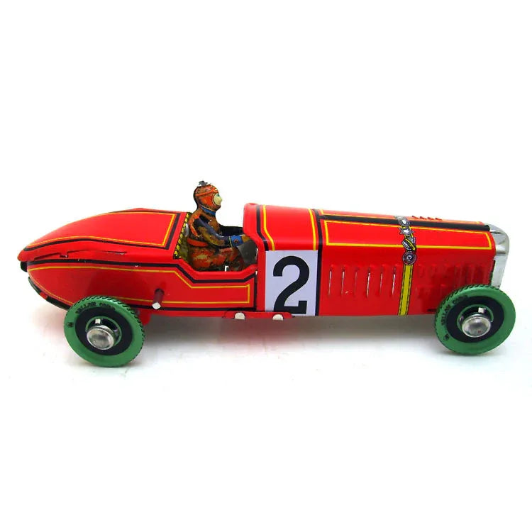 Spanish Red Tin Racing Car - Antique & Hire