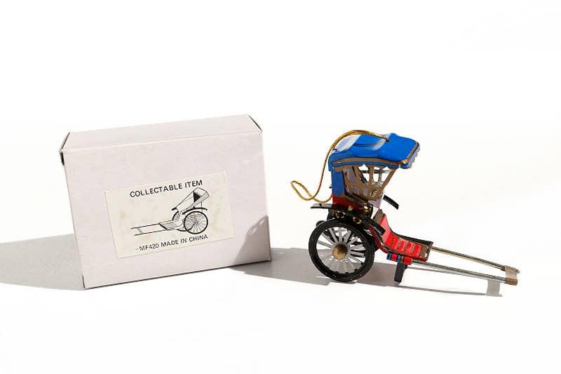 Tinplate Rickshaw Ornament - Antique & Hire