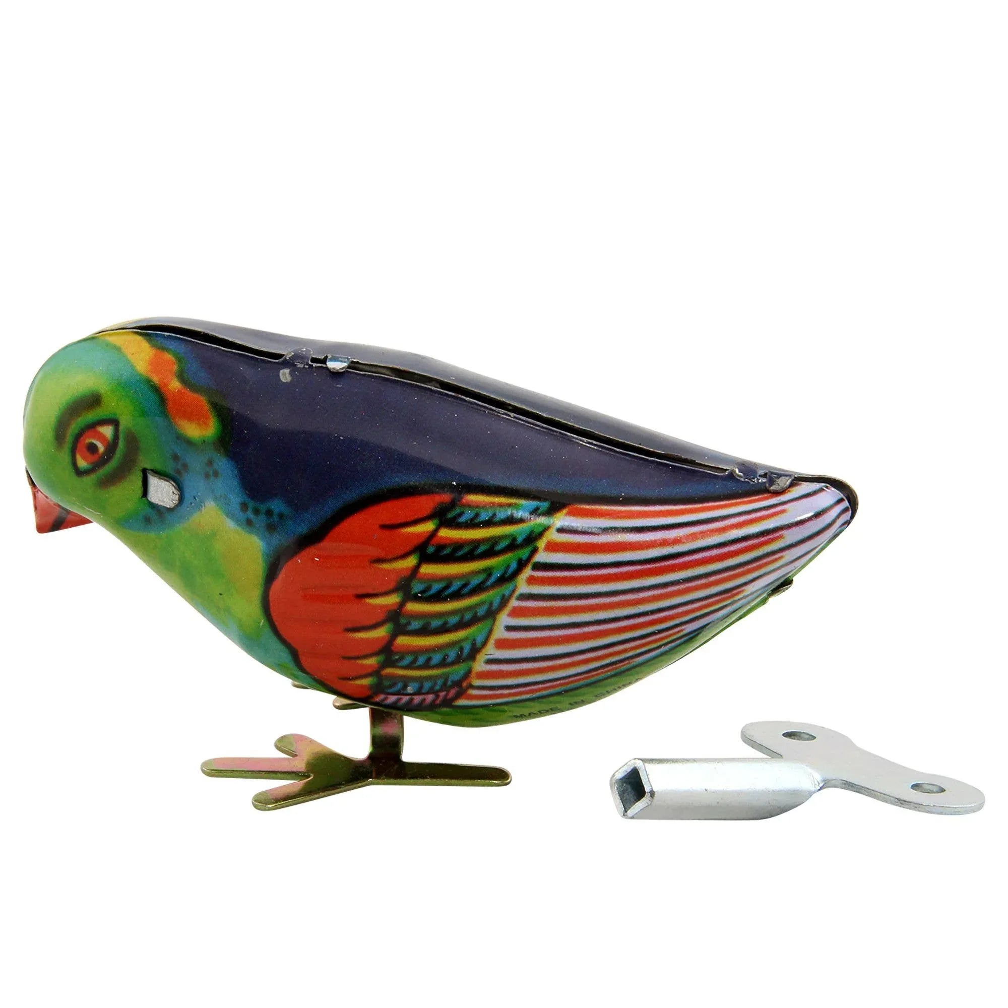 Colourful Tin Pecking Bird - Antique & Hire