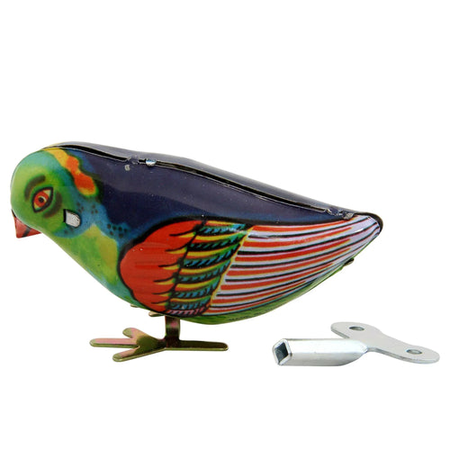 Colourful Tin Pecking Bird - Antique & Hire