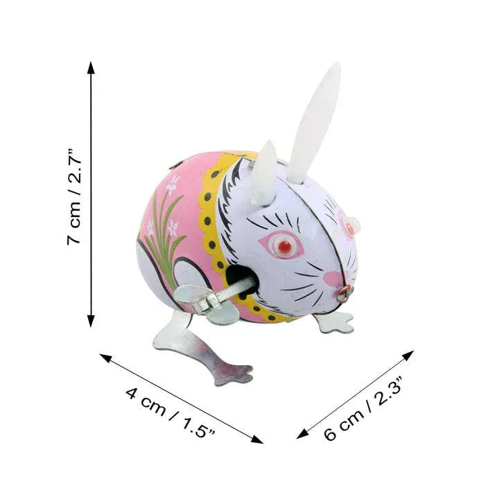 Tin Wind-Up Rabbit Pink - Antique & Hire