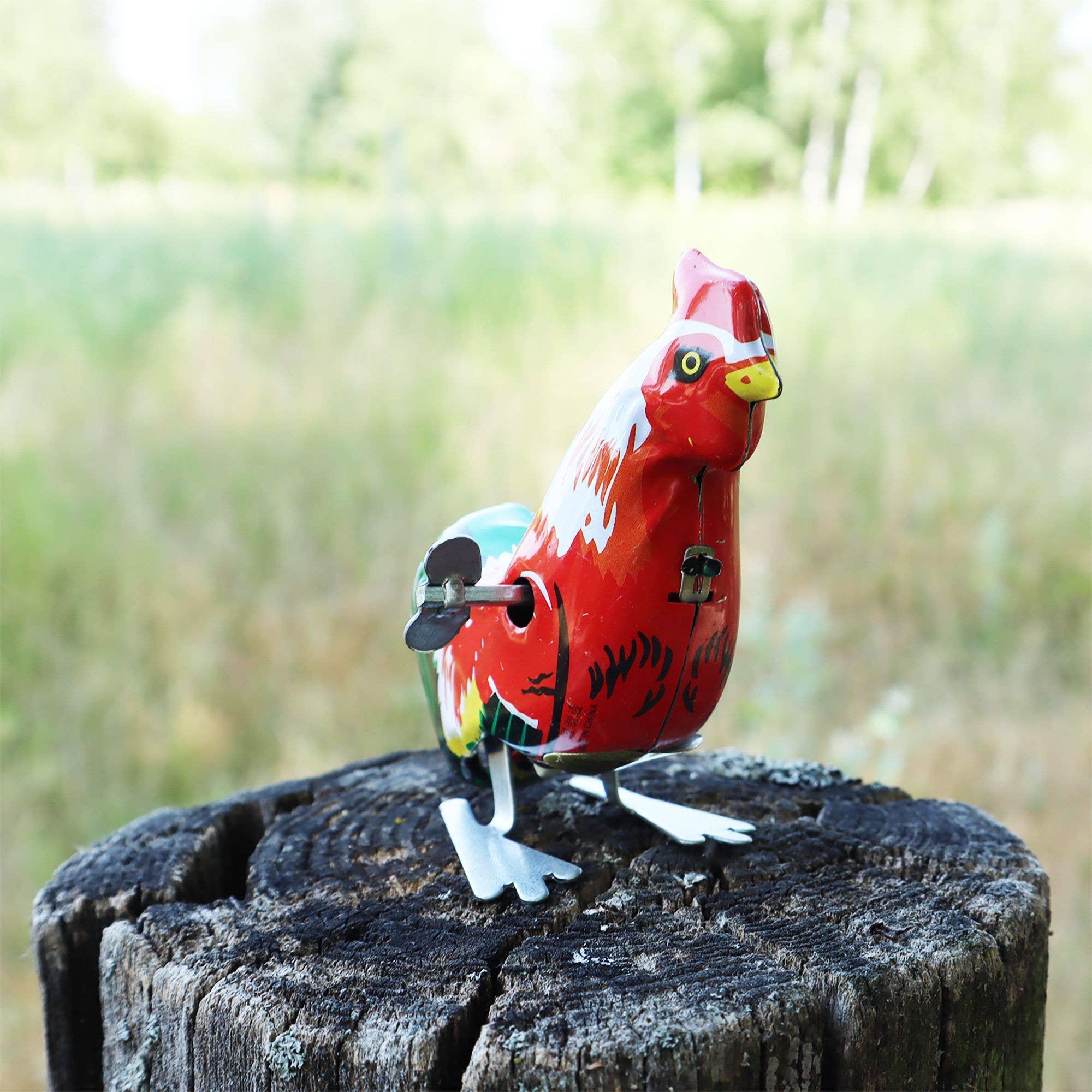 Hand-Painted Tin Rooster - Antique & Hire