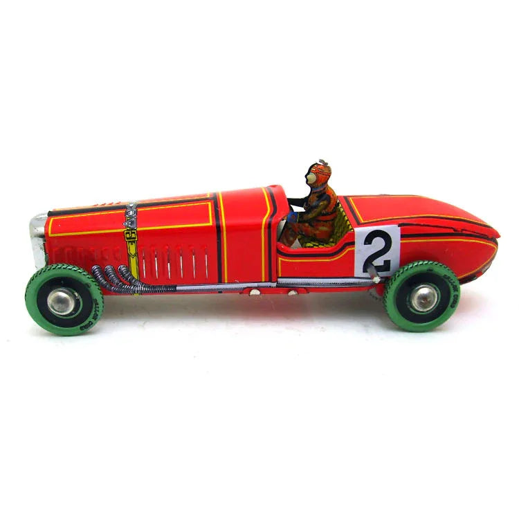 Spanish Red Tin Racing Car - Antique & Hire