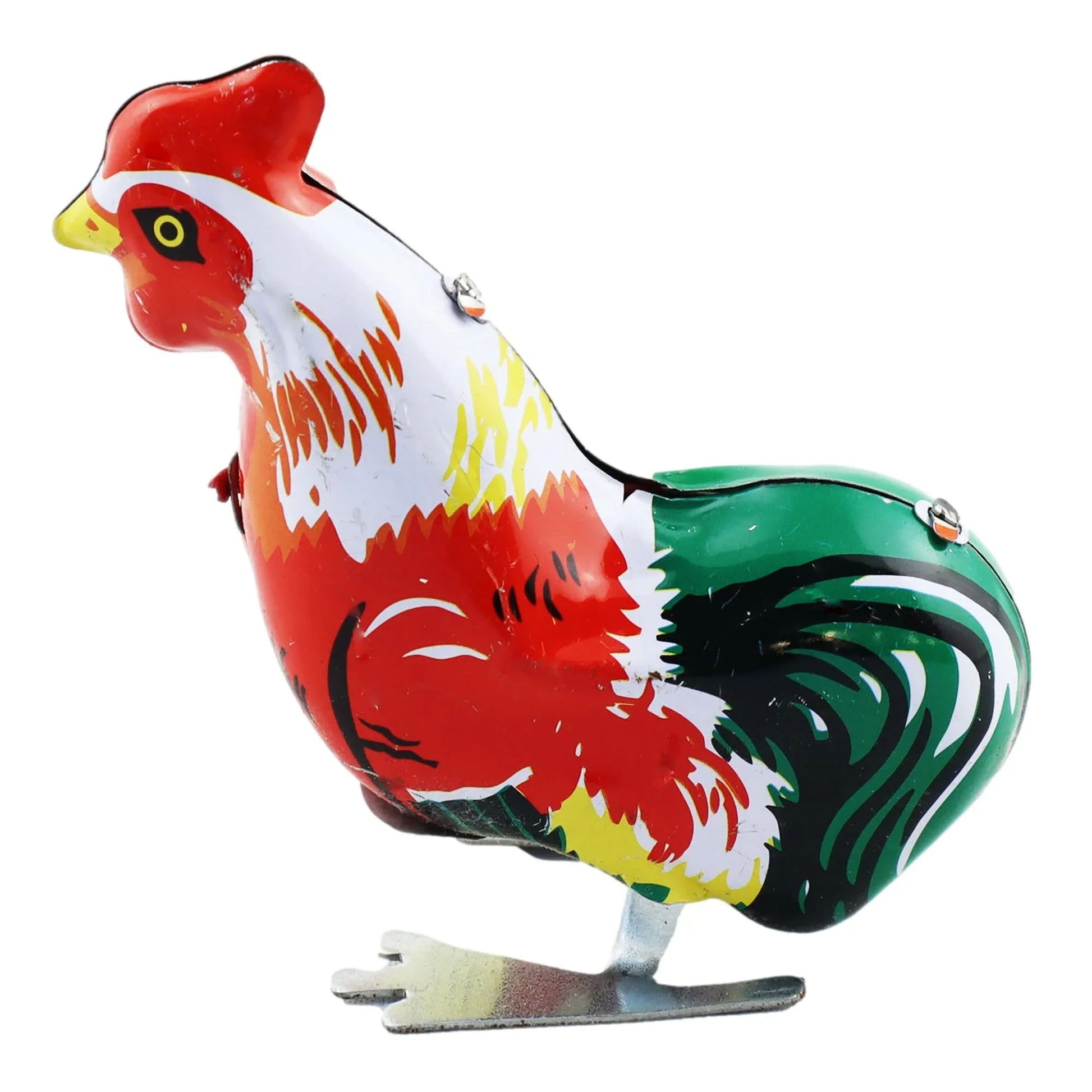 Hand-Painted Tin Rooster - Antique & Hire