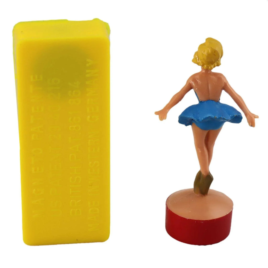 Magnetische Tanzpuppe Ballerina Tanzmarie Rückblick 1960er Jahre Spiegelgesteuertes Spielzeug