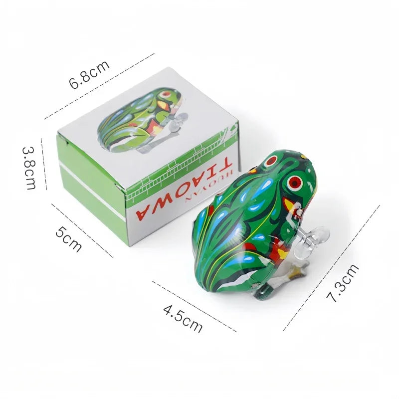 Tin Wind-Up Jumping Frog - Antique & Hire