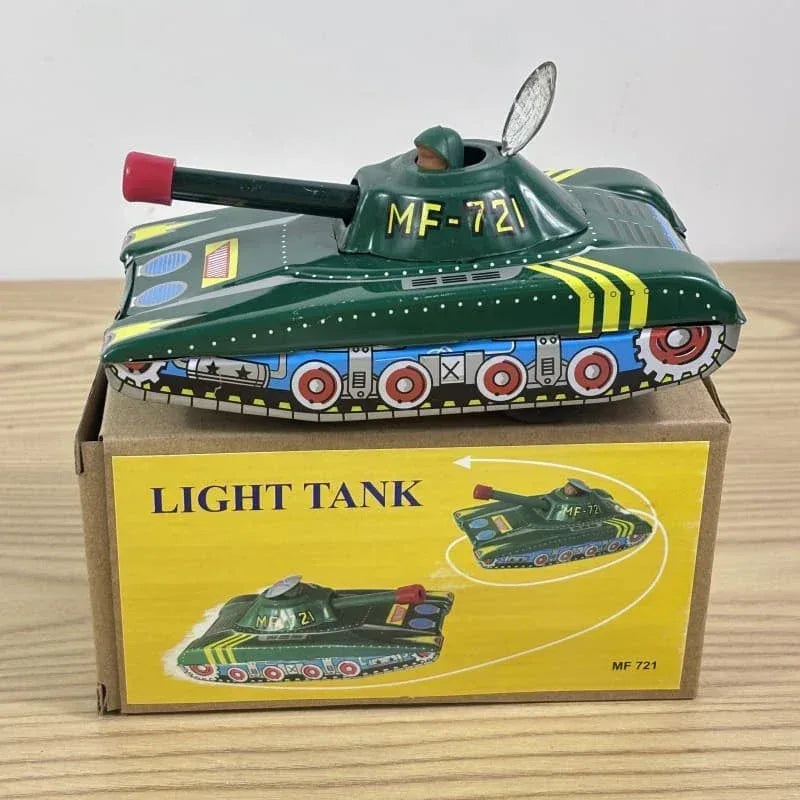 Wind-Up Tin Robot Tank - Antique & Hire