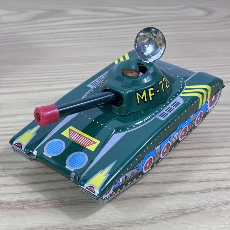 Wind-Up Tin Robot Tank - Antique & Hire