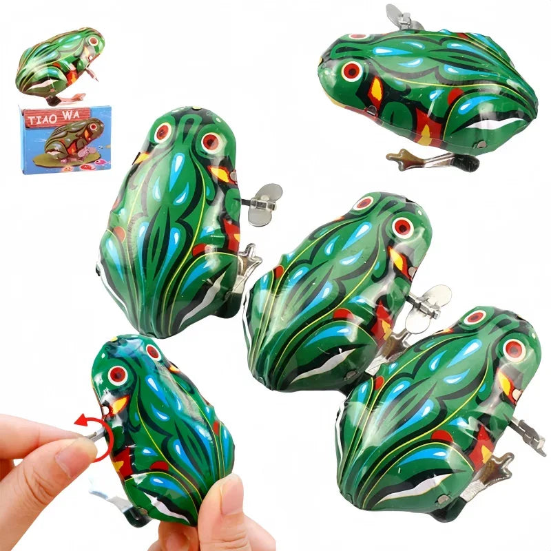 Tin Wind-Up Jumping Frog - Antique & Hire