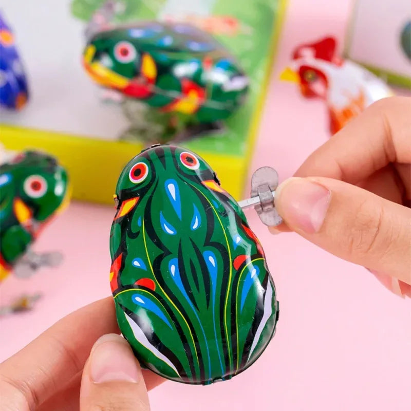 Tin Wind-Up Jumping Frog - Antique & Hire