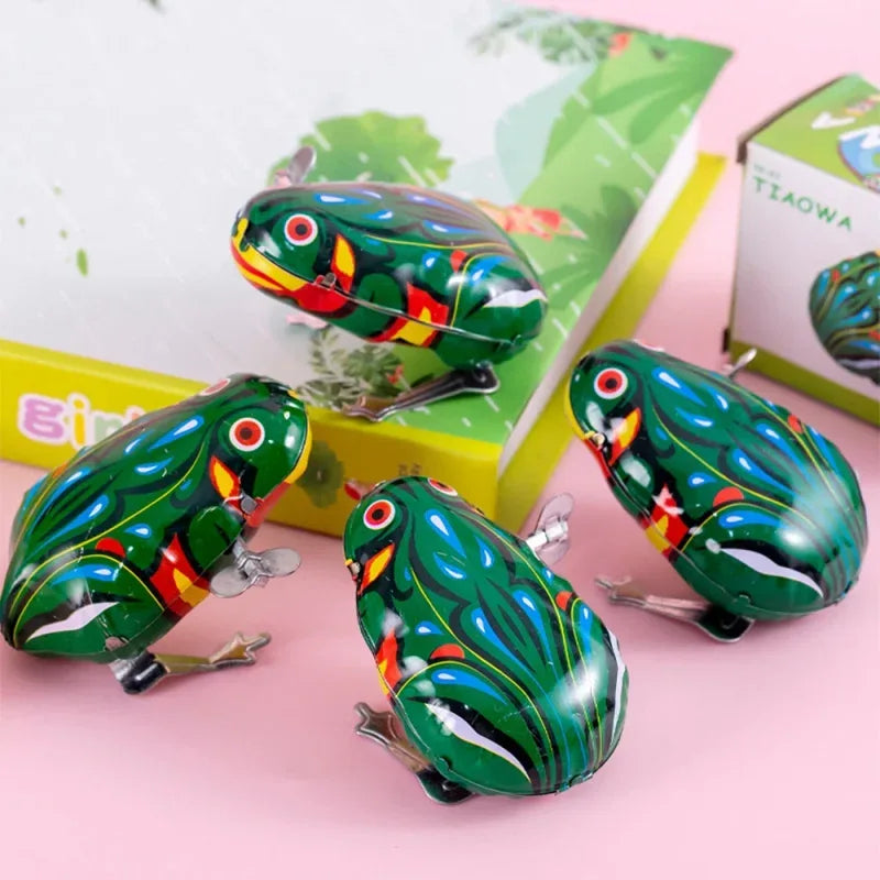 Tin Wind-Up Jumping Frog - Antique & Hire