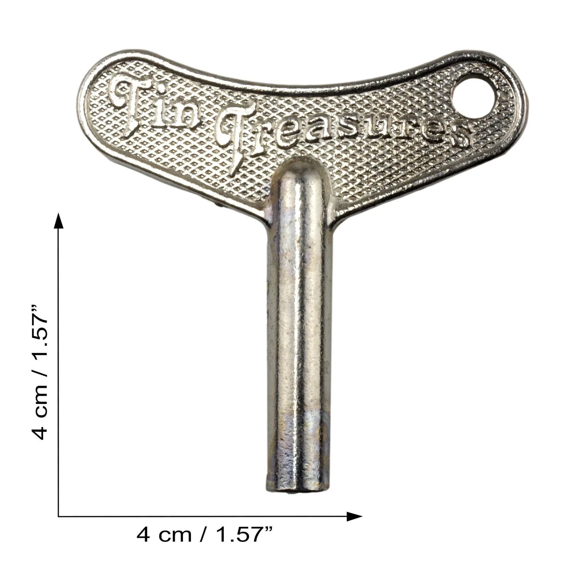 Wind-Up Key 4 x 4 cm Metal - Antique & Hire