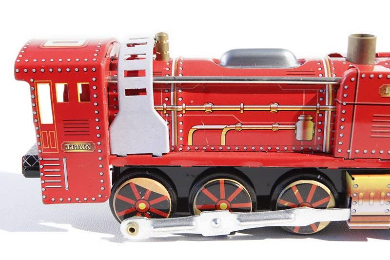 Red Tin Steam Locomotive - Antique & Hire