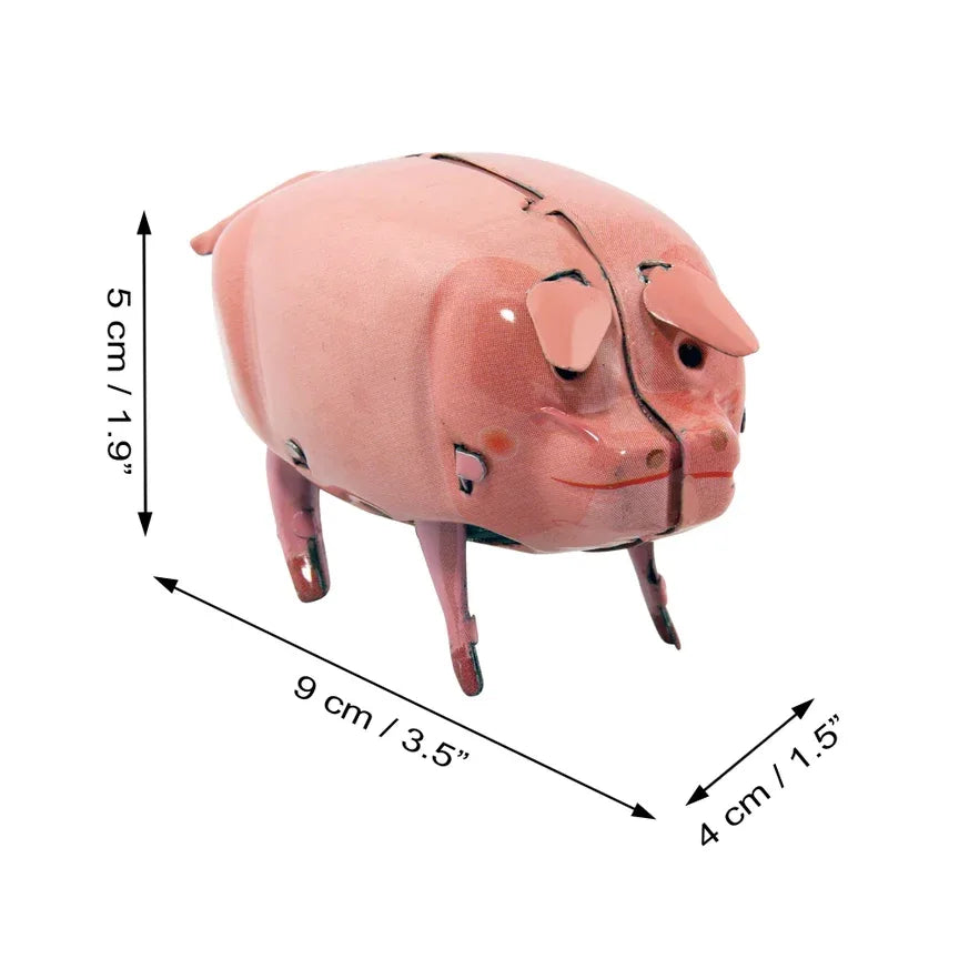 Pink Tin Toy Pig Polly - Antique & Hire