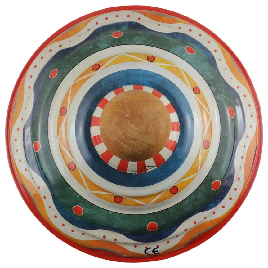 Red Tin Spinning Top 6cm - Antique & Hire