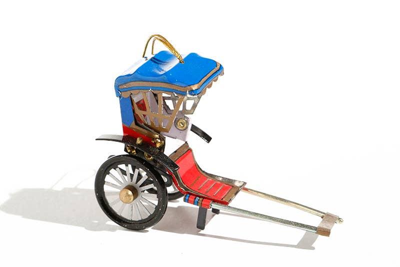 Tinplate Rickshaw Ornament - Antique & Hire
