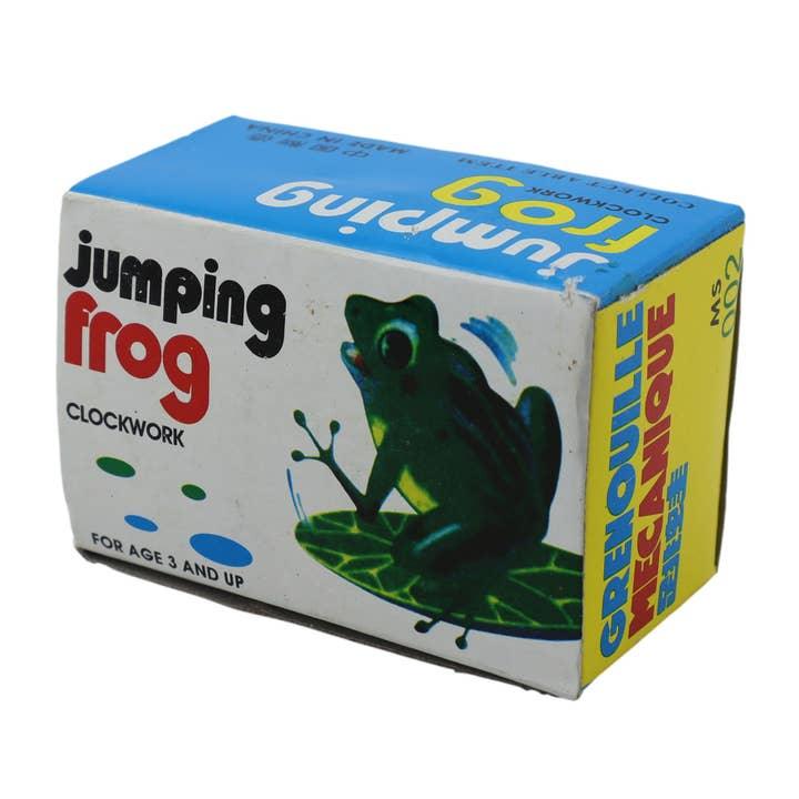 Green Tin Wind-Up Frog - Antique & Hire