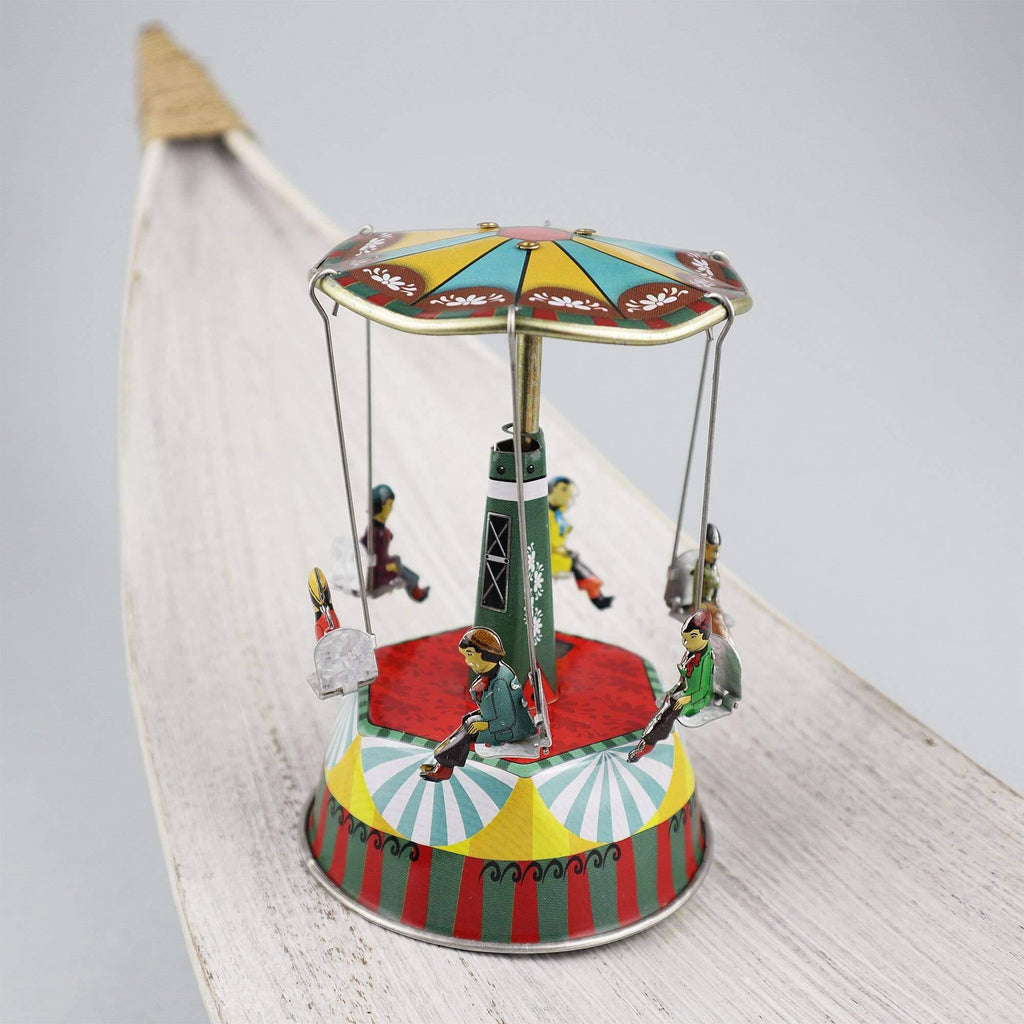 Hand-Painted Tin Music Box - Antique & Hire