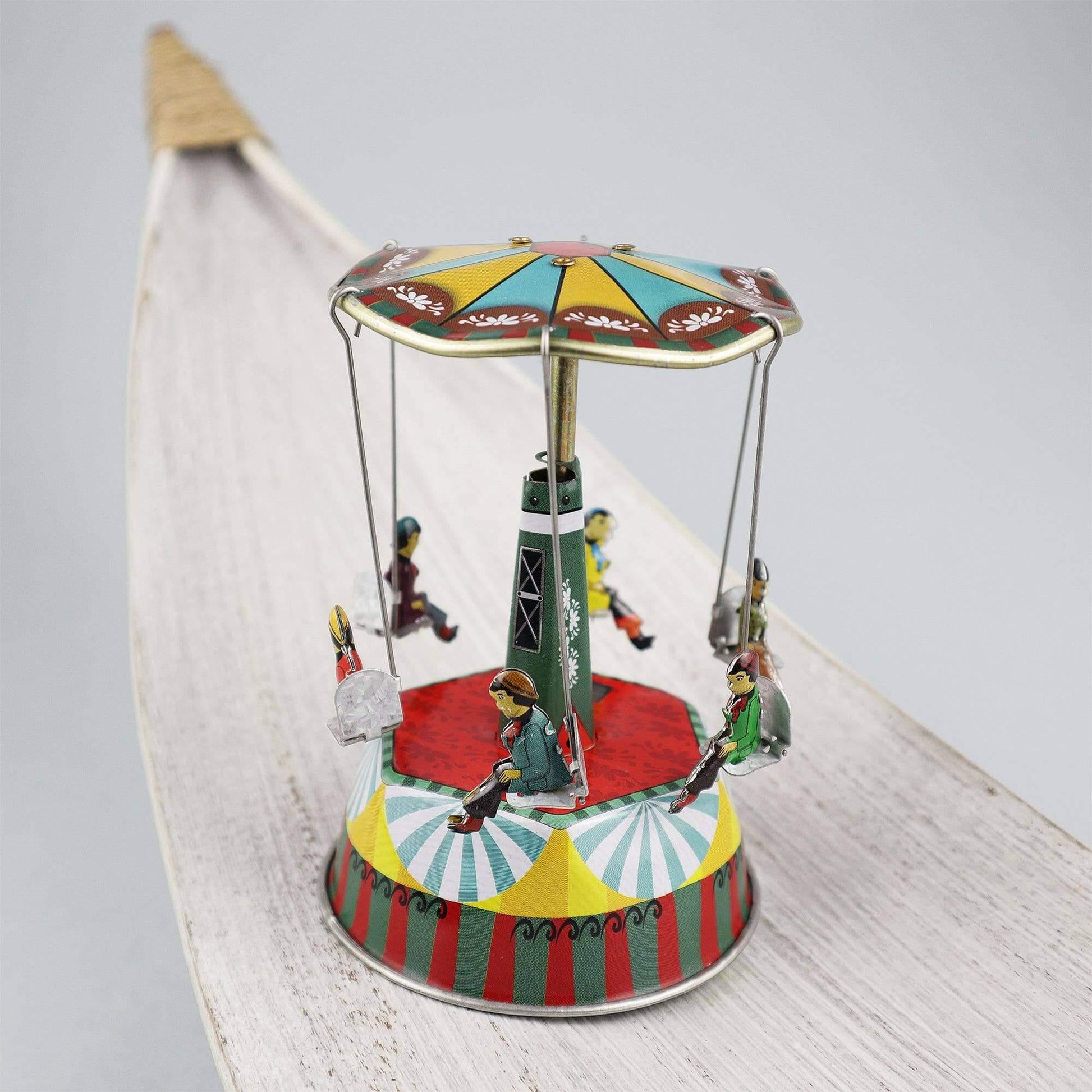 Hand-Painted Tin Music Box - Antique & Hire