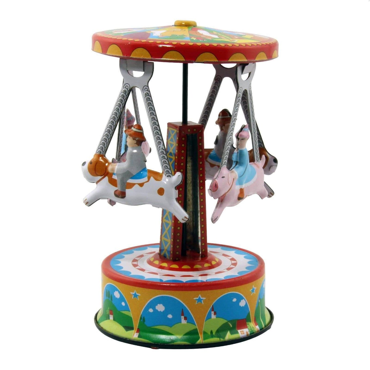 Handpainted Tin Carousel Pigs - Antique & Hire