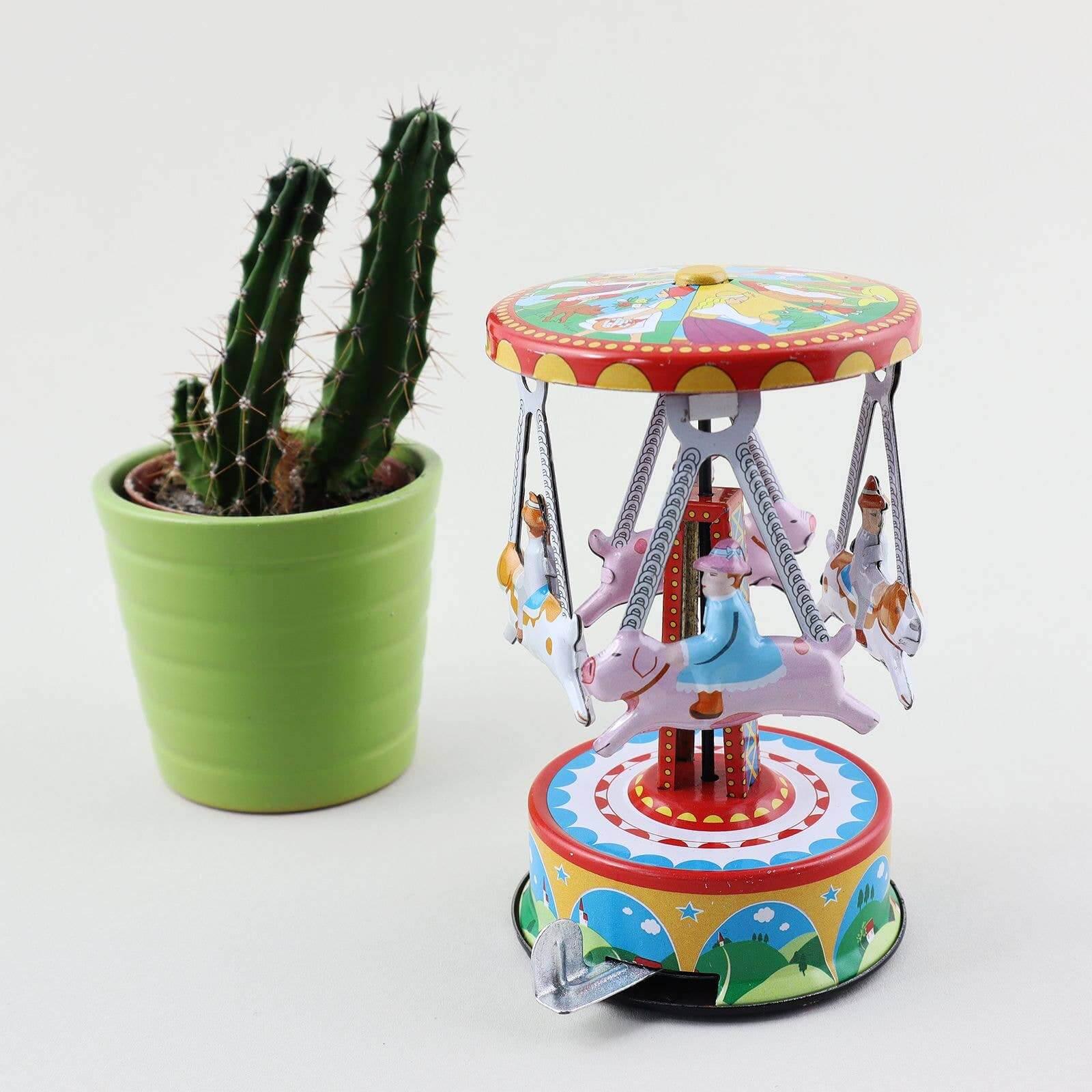 Handpainted Tin Carousel Pigs - Antique & Hire