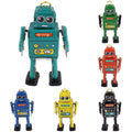 Tin robots, set of 6 - Antique & Hire