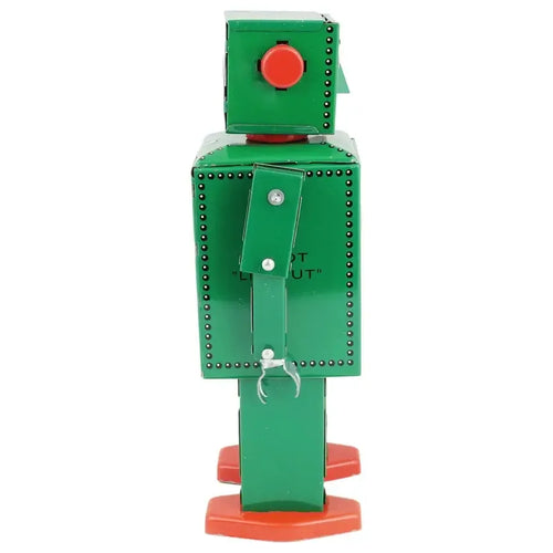Green Retro Tin Robot 14cm - Antique & Hire
